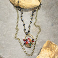 Collar de capas con dije Flower Pickin'