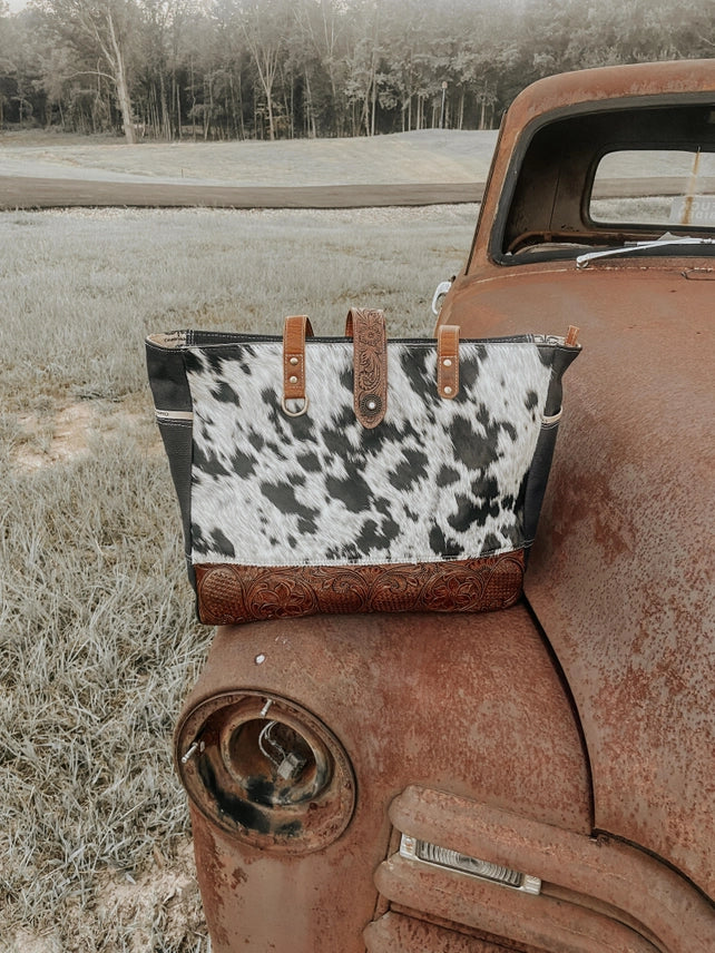 Bolso de viaje y para portátil Darby de piel de vaca
