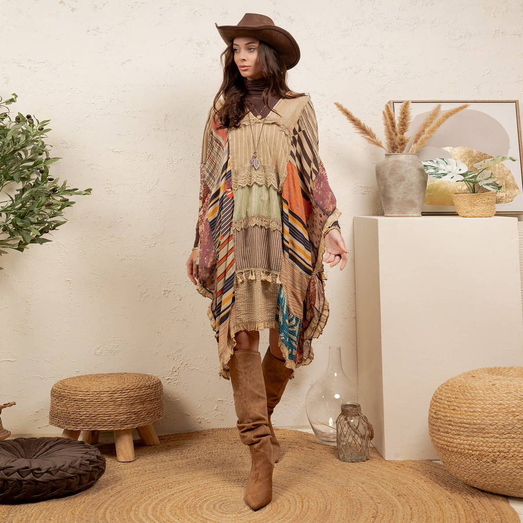Capa envolvente tipo patchwork Canyon Sands