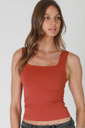 Clean Line Square Top-Terra Cota