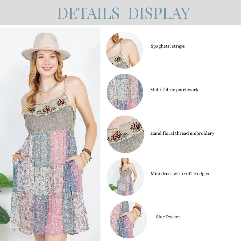 Boho Babydoll Mini Dress