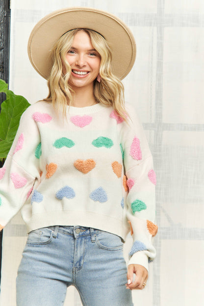 Heart Shapes Sweater