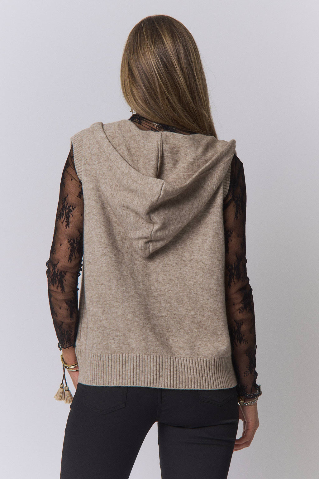 Autumn Breeze Hooded Knit Vest