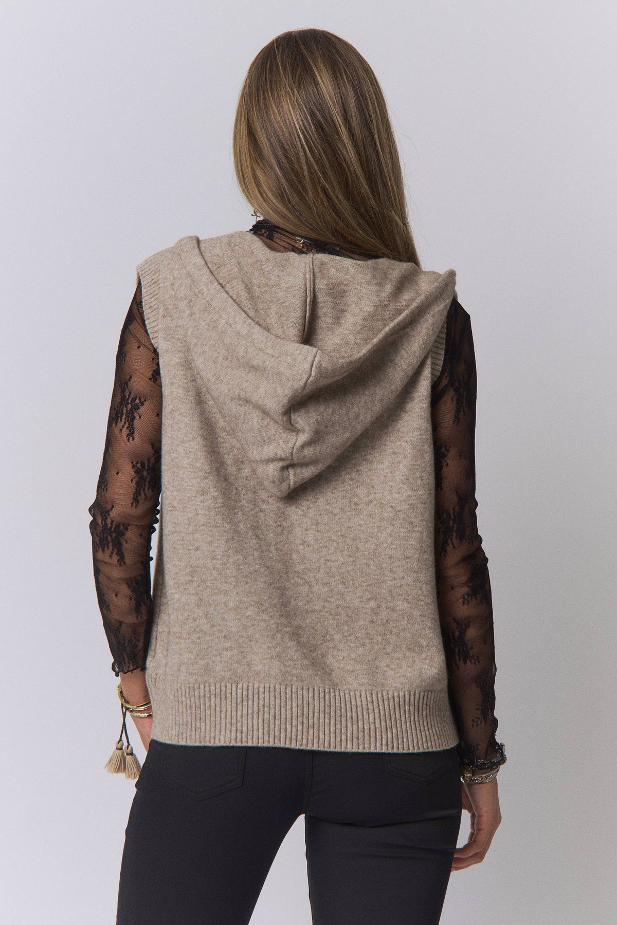 Autumn Breeze Hooded Knit Vest