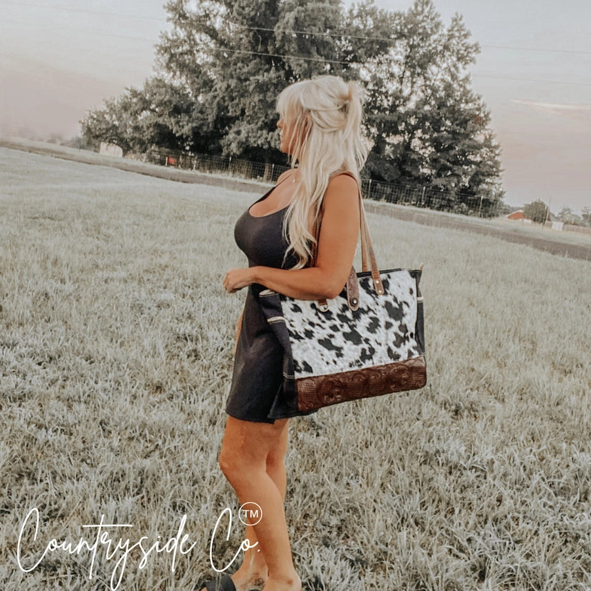Bolso de viaje y para portátil Darby de piel de vaca