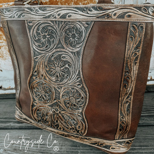 Adeline Leather Tote Purse 👜✨