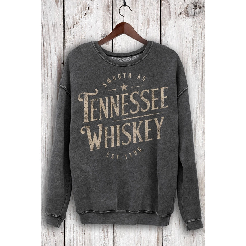 Tennessee Whiskey Mineral Sweatshirt-Black