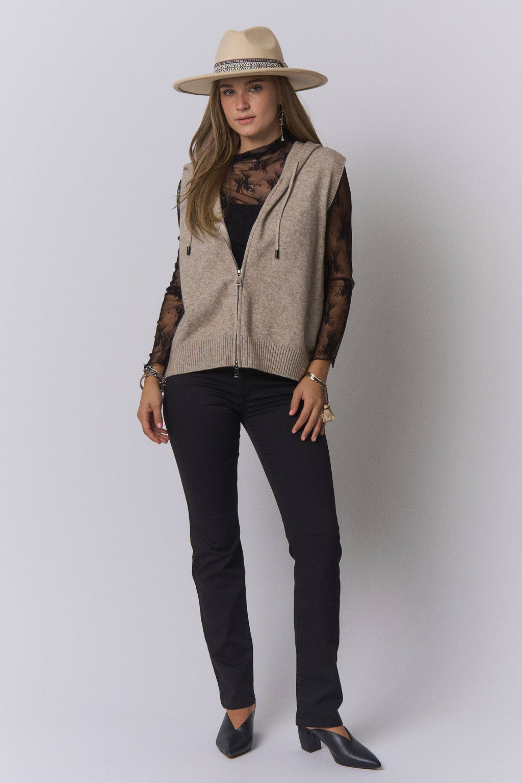 Autumn Breeze Hooded Knit Vest