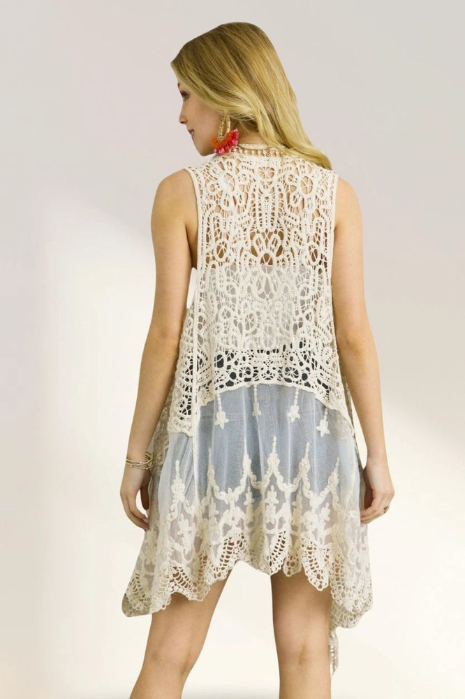 Crochet Sleeveless Cardigan