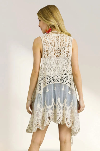 Crochet Sleeveless Cardigan