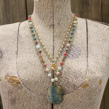 Collar de capas con piedras Summer Time