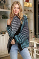 Multi Color Ombre Sweater Cardigan