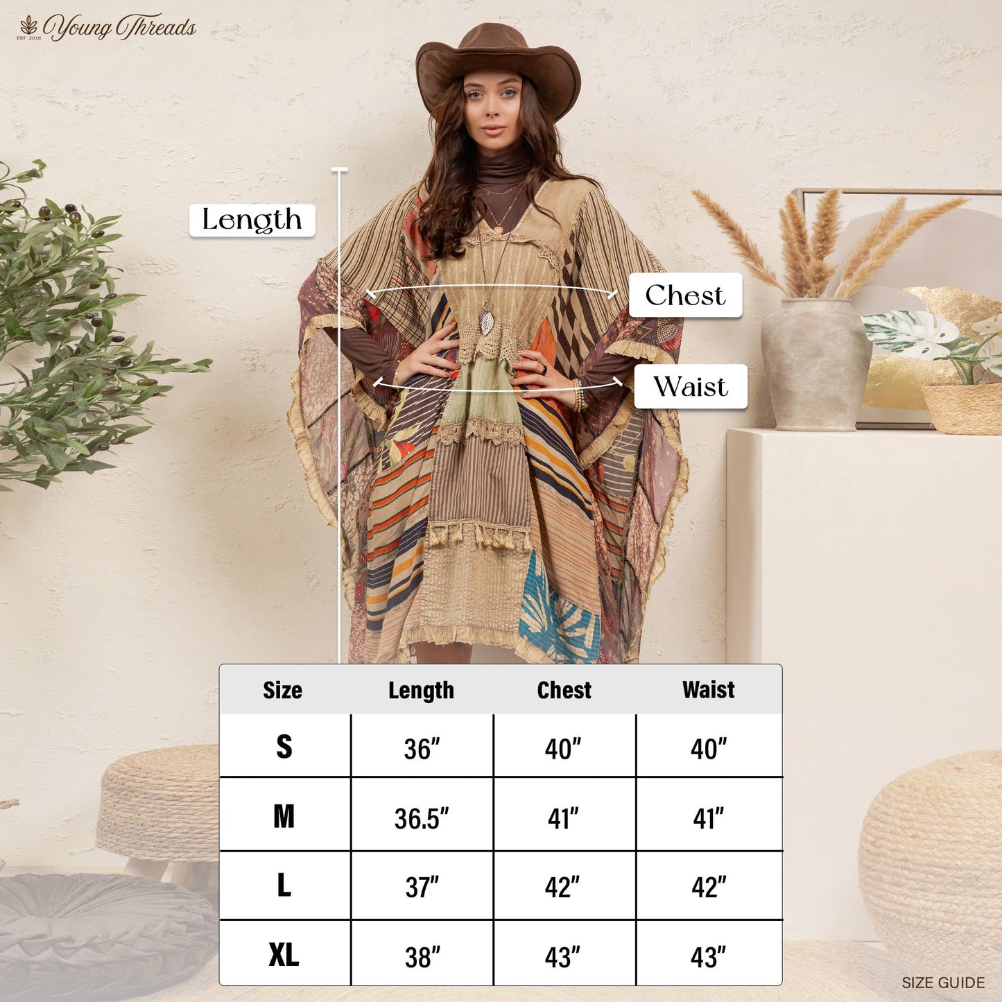 Canyon Sands Patchwork Cape Wrap