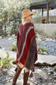Western Crochet Patterned Ruana