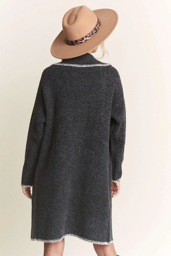 Open Front Sweater Cardigan