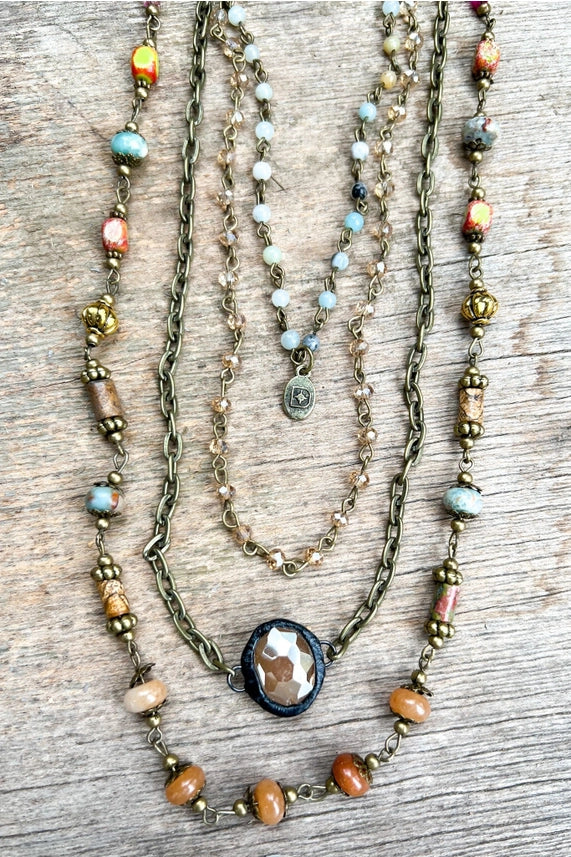 Justina Necklace-Multi by Dylan Designs