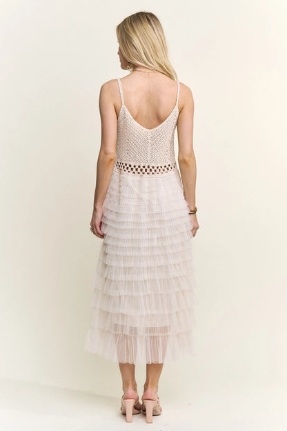 ✨ Sleeveless Crochet Midi Dress ✨ **PRE-ORDER**