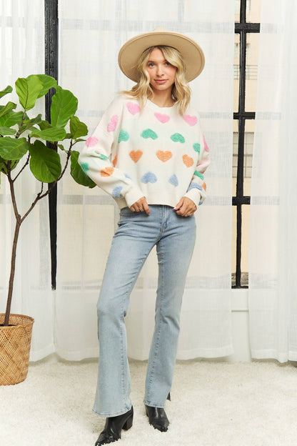 Heart Shapes Sweater