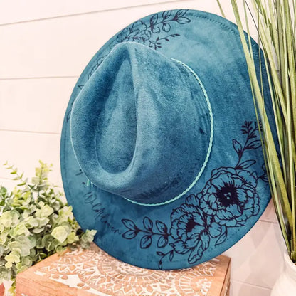 Engraved Floral Hat | Spirit of a Wildflower