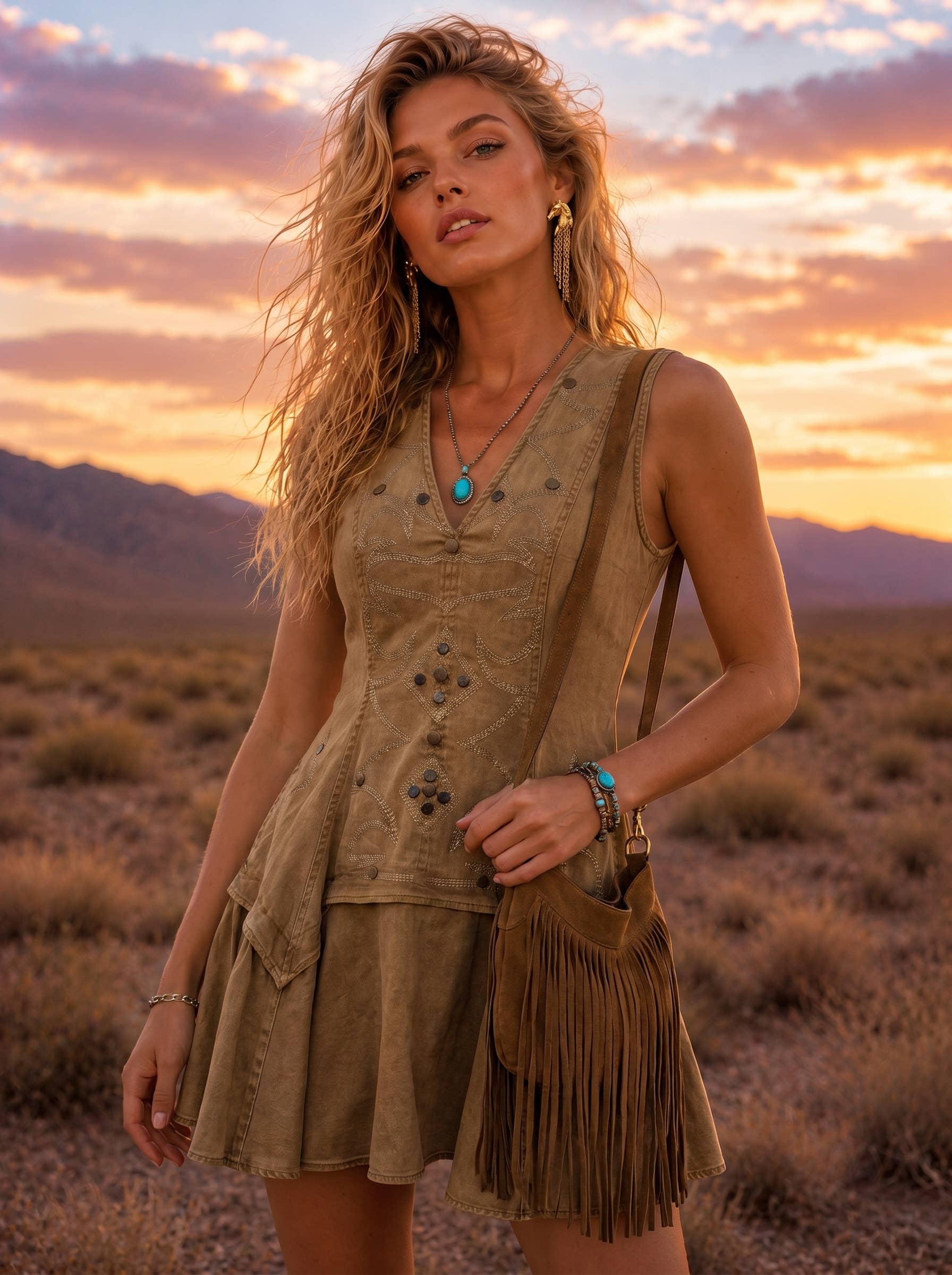 Wild West Flare Dress