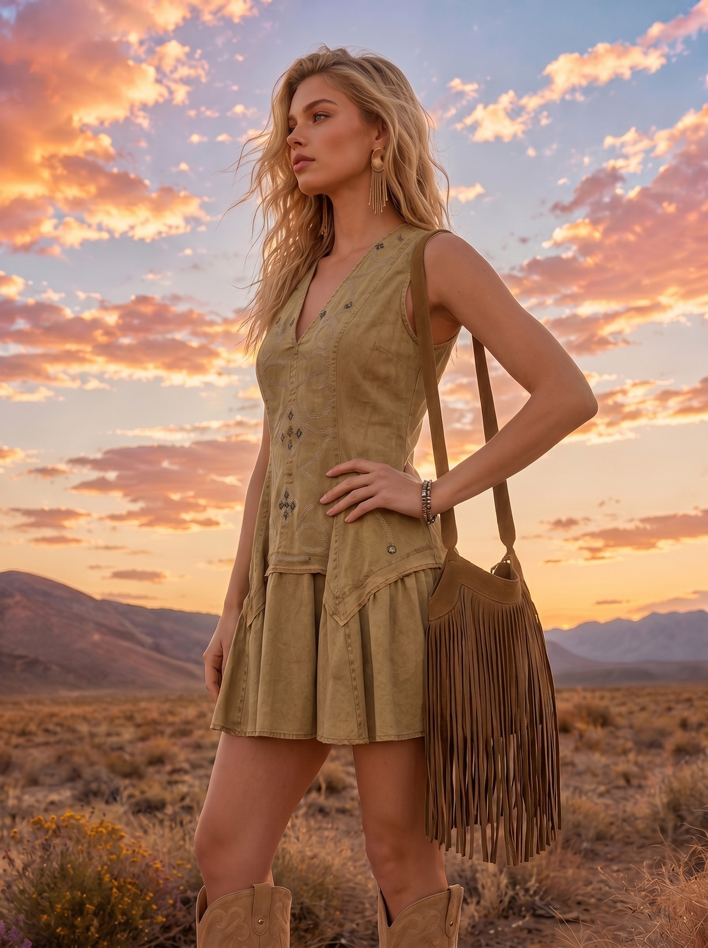Wild West Flare Dress