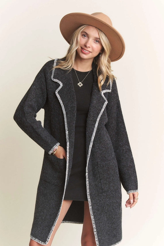 Open Front Sweater Cardigan