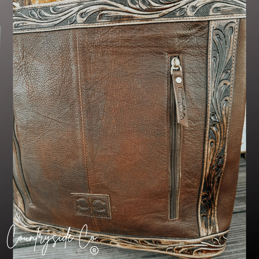 Adeline Leather Tote Purse 👜✨