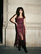 Western Glamour Vegan Suede Fringe Dress
