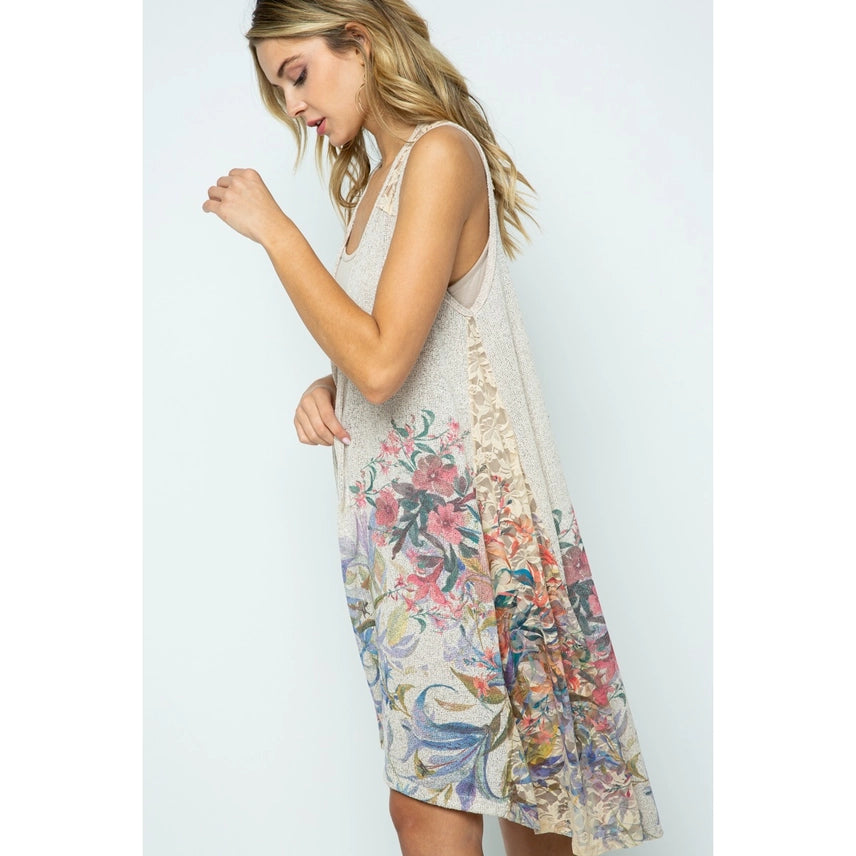 Vintage Lace & Floral Flowing Vest