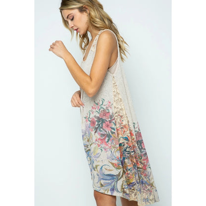 Vintage Lace & Floral Flowing Vest