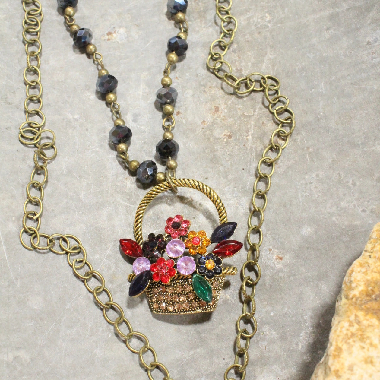 Flower Pickin' Layered Pendant Necklace
