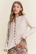 Multi-Color Button Cardigan