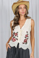 Sweet Solstice Eyelet Embroidery Vest 🌸