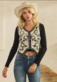 Floral Crochet Vest