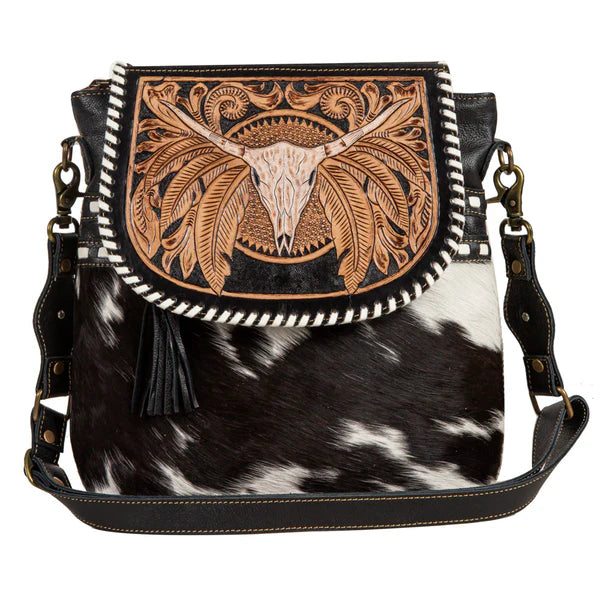 MYRA-Spirit Of The Herd Hand Tooled Bag