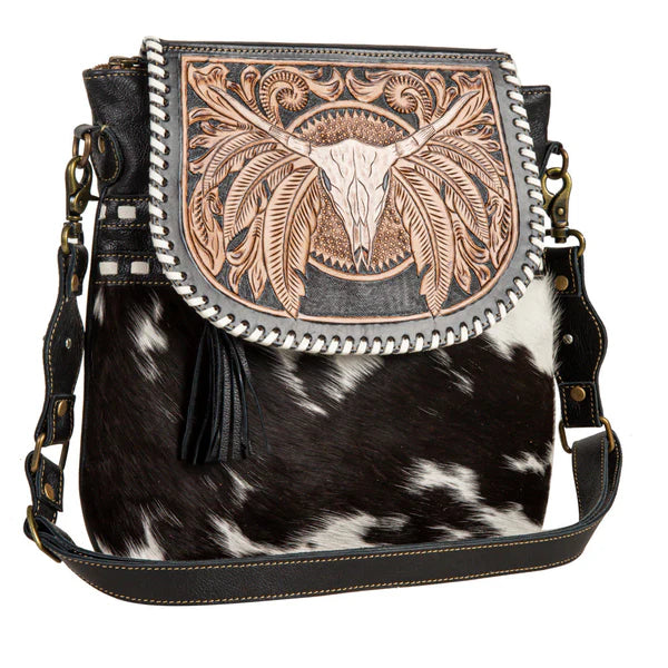 MYRA-Spirit Of The Herd Hand Tooled Bag