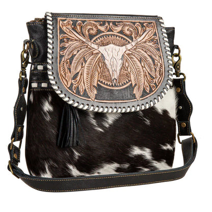 MYRA-Spirit Of The Herd Hand Tooled Bag