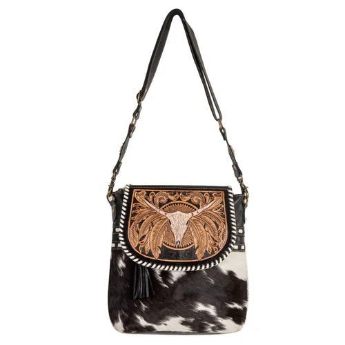 MYRA-Spirit Of The Herd Hand Tooled Bag