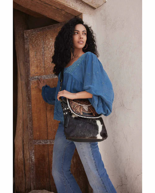 MYRA-Spirit Of The Herd Hand Tooled Bag