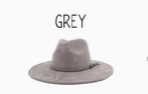 Engraved Floral Grey Hat- She is a Wildflower