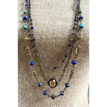 Justina Necklace-African Turquoise by Dylan Designs