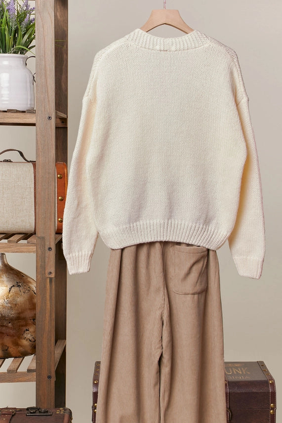 Christmas Patch Cardigan