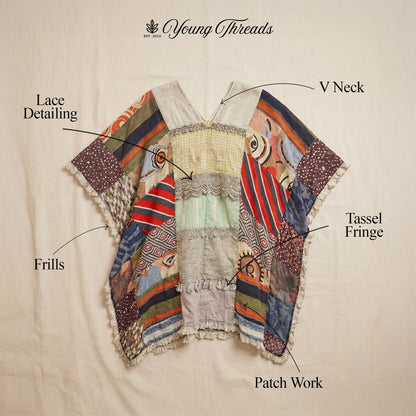 Canyon Sands Patchwork Cape Wrap