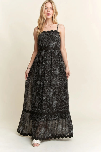 ✨✨Ric Rac Trim Maxi Dress ✨✨