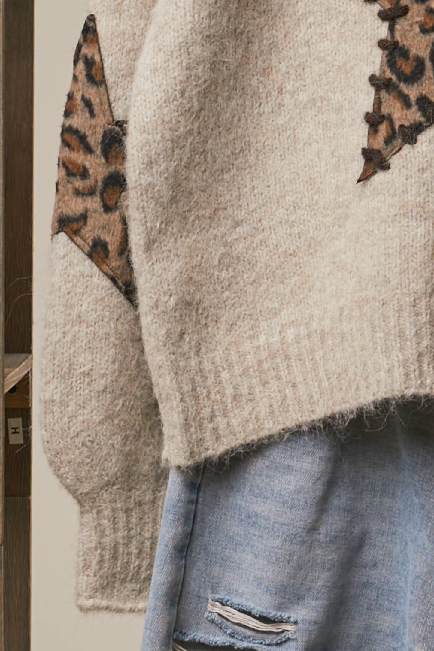 Wild at Heart Leopard Star Knit Sweater