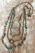Justina Necklace-African Turquoise by Dylan Designs