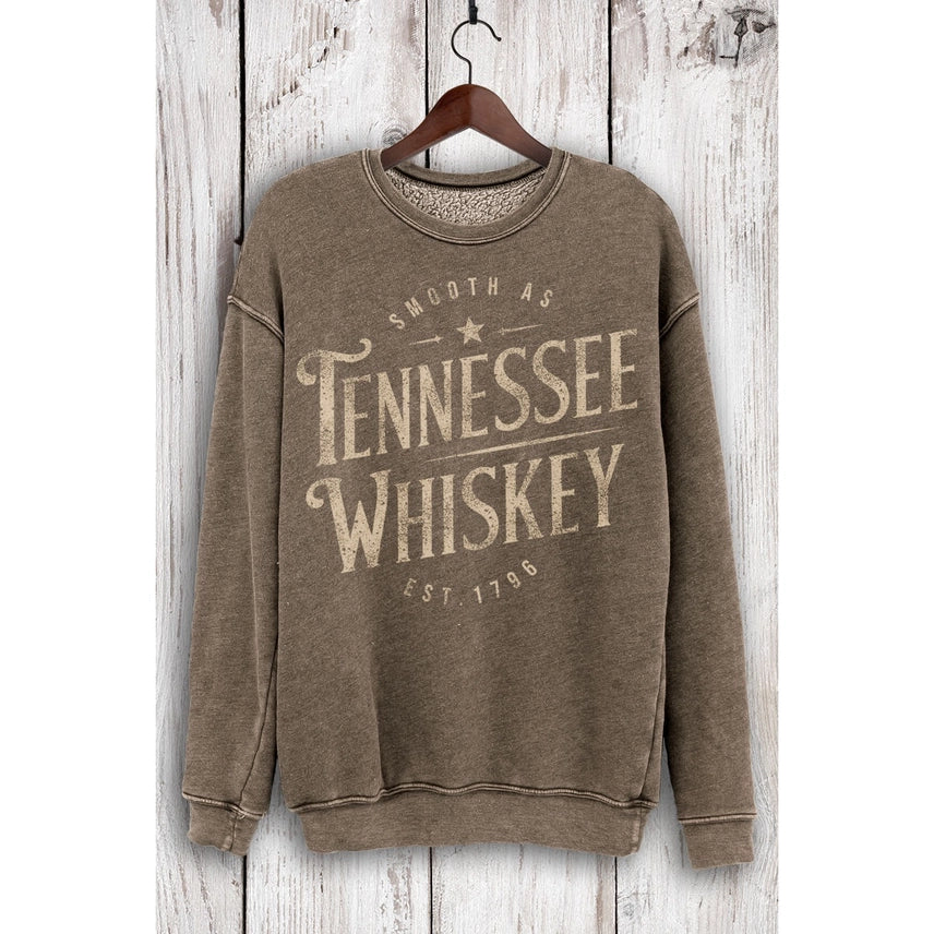 Tennessee Whiskey Mineral Sweatshirt-Brown