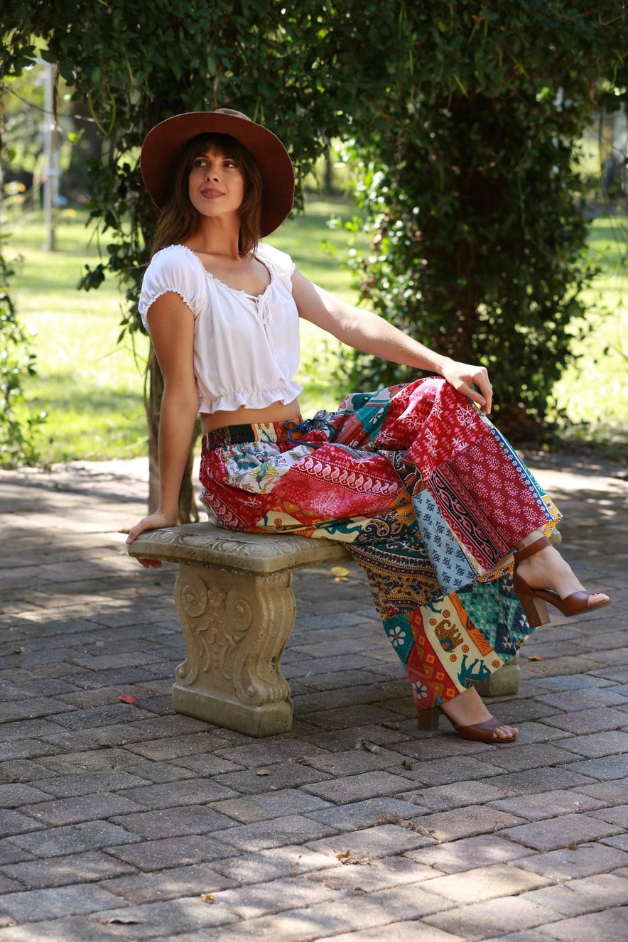✨Free Spirit Hippie Patchwork Pants