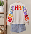 Oversize Christmas Sweater with Lettering