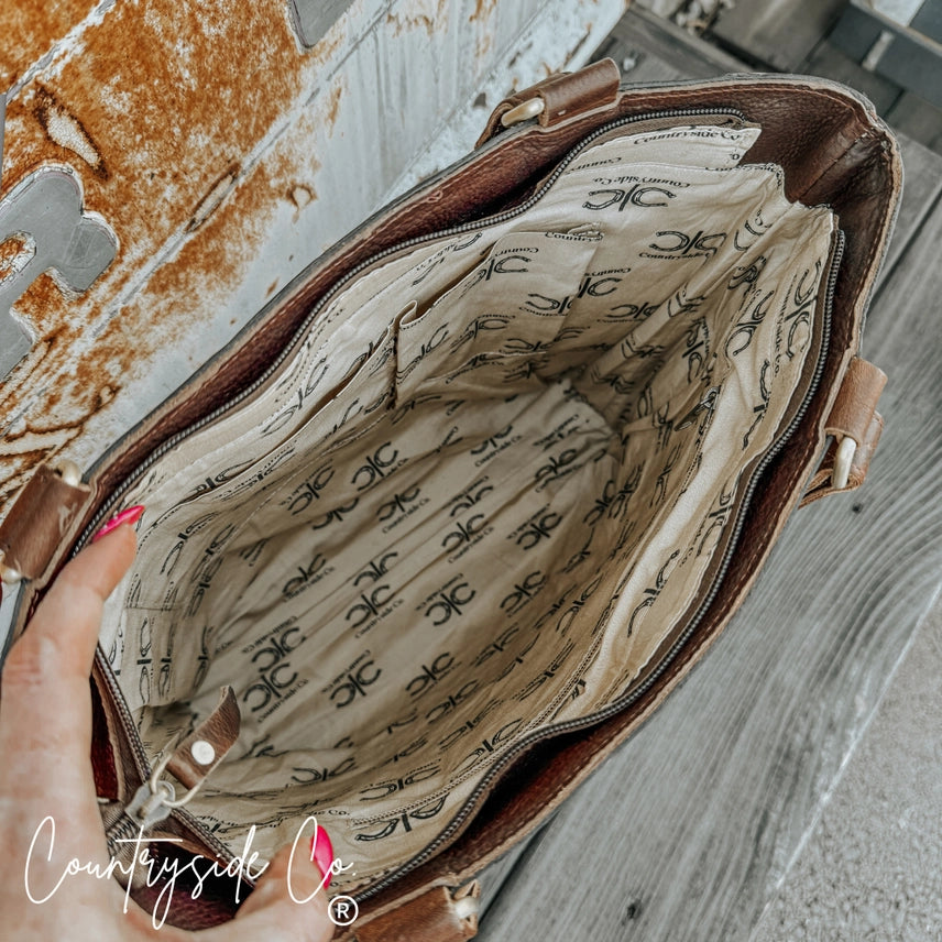 Adeline Leather Tote Purse 👜✨